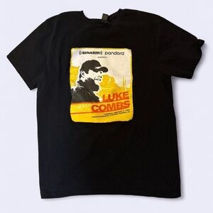 Luke Combs Black Concert Graphic T-Shirt Men’s Medium SiriusXM Pandora Country